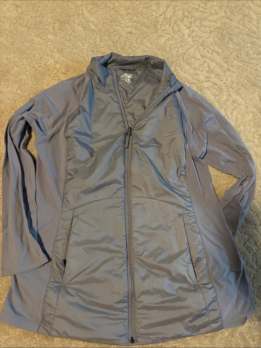 32 Degrees Women's Light Blue Zip-Front Jacket